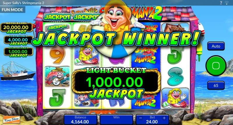 Super Sally's Shrimpmania 2 - Kuanzisha mchezo wa kuchagua vikapu ukiwa na chaguo la kuchagua kati ya vikapu na Free Spins